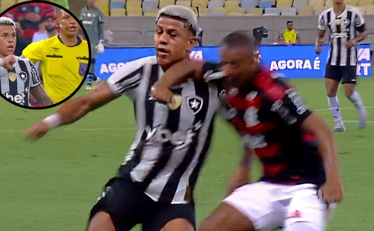 Áudio do var de flamengo x botafogo inocenta de la cruz por cotovelada: “ele bate e…”