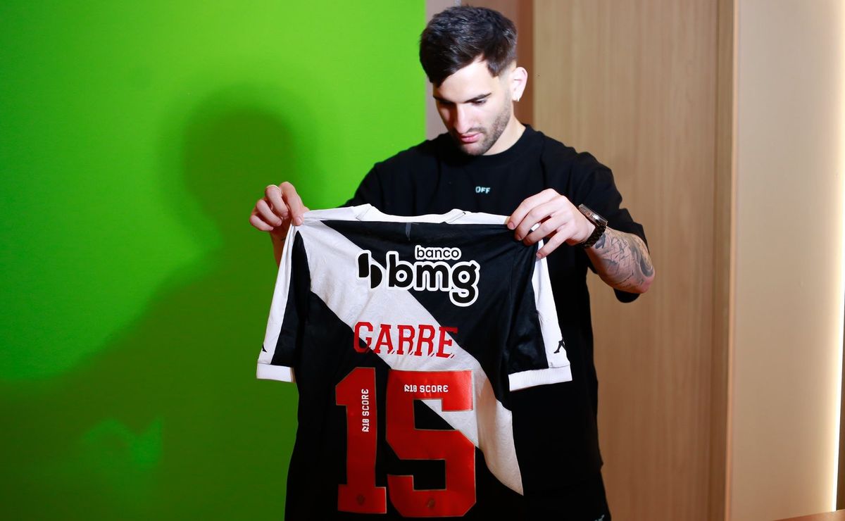 garré chega ao vasco e promete lutar por títulos: “vou honrar essa camisa”