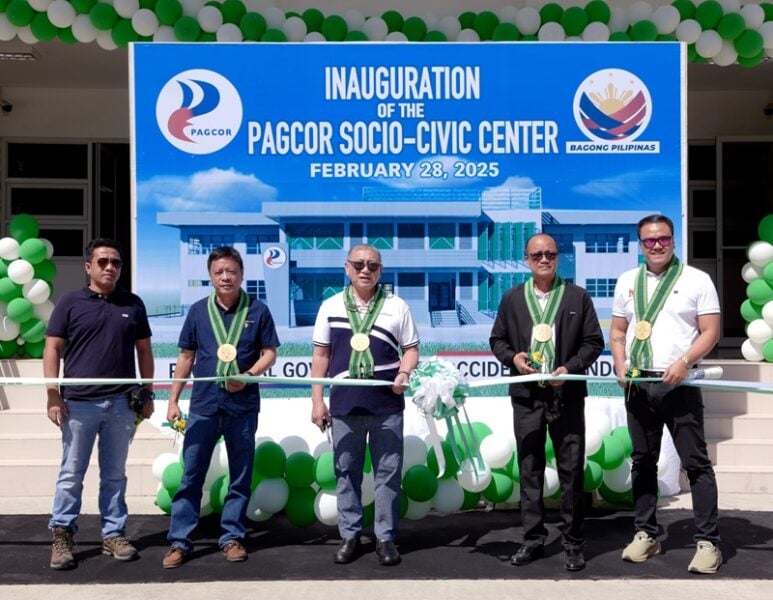 pagcor opens first socio civic centre in occidental mindoro