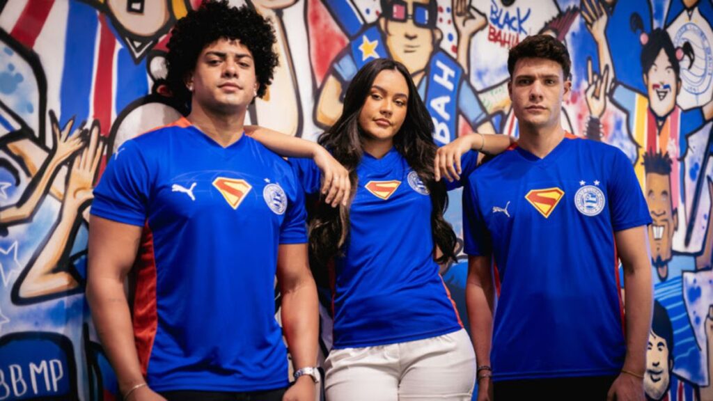 bahia e puma lançam uniforme inspirado no superman