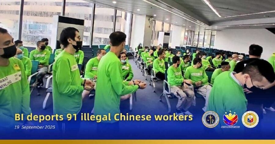 91 people deported from the philippines for alleged online gambling links