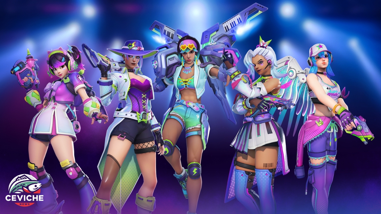 overwatch 2 presenta el evento music festival con skins neon pulse
