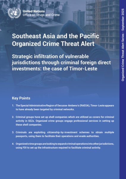 unodc flags timor leste as an emerging hub for illicit gambling and scam operations