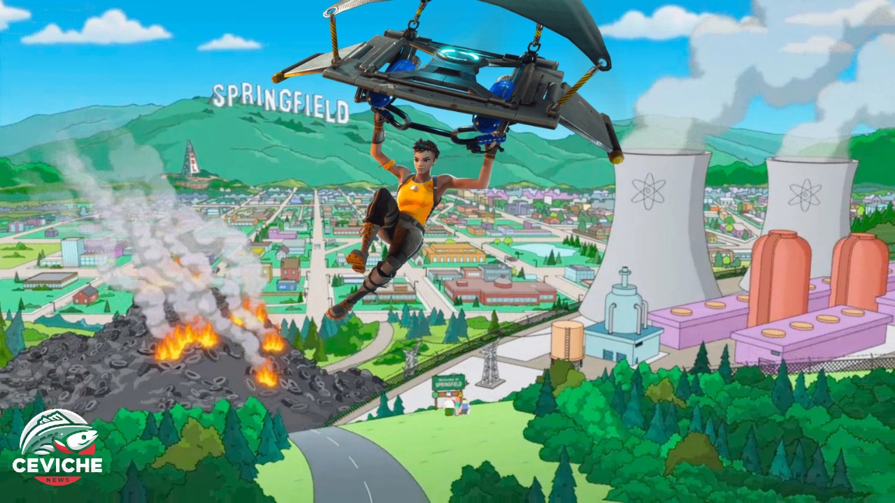fortnite x los simpson: springfield llegaría al battle royale en noviembre
