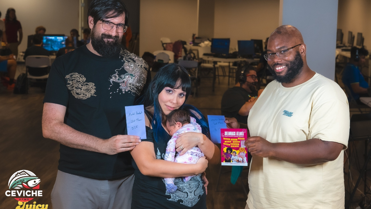 mujer gana torneo de mortal kombat en florida con su hija recién nacida