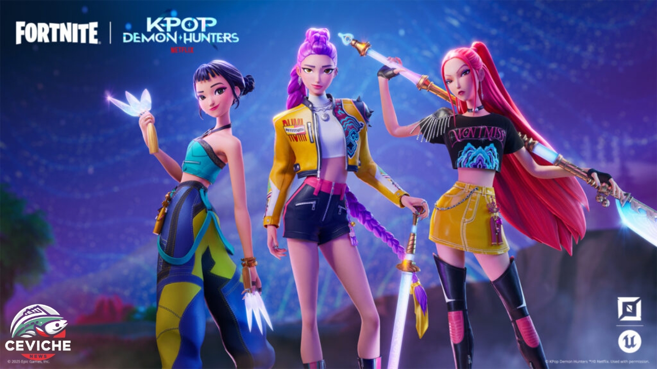 fortnite lanza la segunda ola de cosméticos de kpop demon hunters: skins, emotes y más
