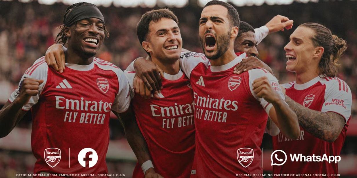 arsenal fecha parcerias com whatsapp e facebook voltadas para conexão com torcedores