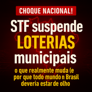 choque nacional stf suspende loterias municipais o que realmente muda e por que todo mundo no brasil deveria estar de olho