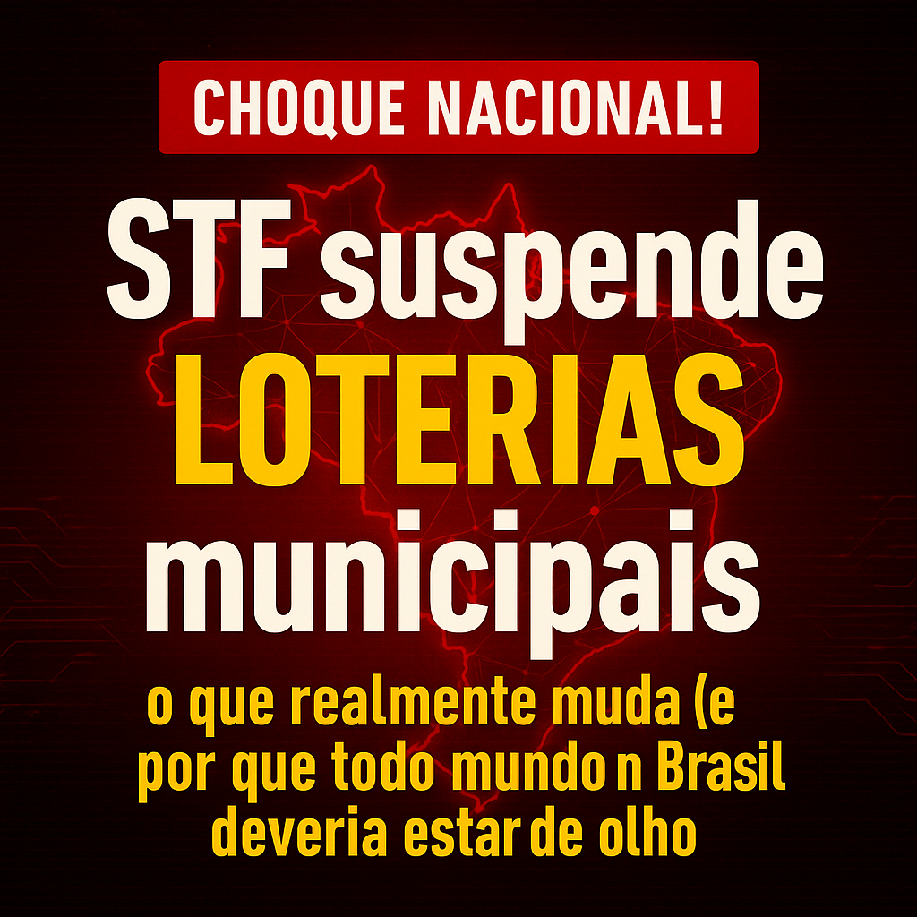 choque nacional stf suspende loterias municipais o que realmente muda e por que todo mundo no brasil deveria estar de olho