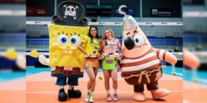 paramount promove ativações em jogos do minas na superliga para divulgar novo filme do bob esponja