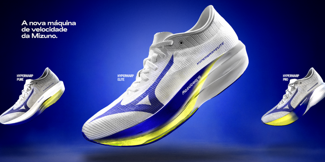 mizuno foca em velocidade e performance com nova linha de supertênis hyperwarp