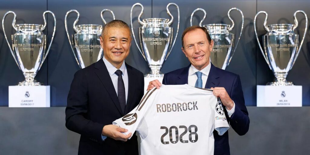 real madrid chega a acordo com marca chinesa de robôs aspiradores de pó