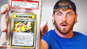 logan paul adelanta la subasta histórica de la carta pokémon valuada en 5 millones de dolares