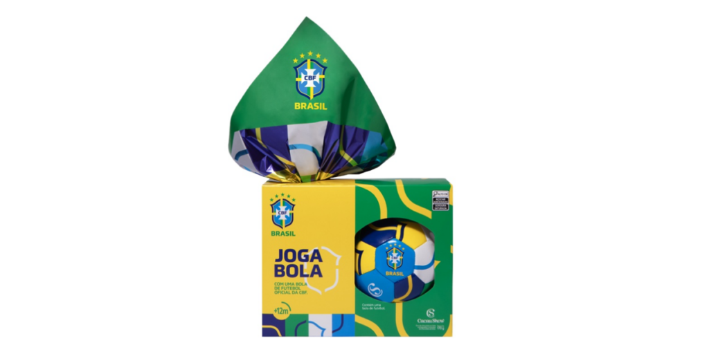 cbf e cacau show firmam parceria e lançam ovo de páscoa com minibola