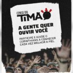 corinthians lança censo do timão para mapear perfil do torcedor