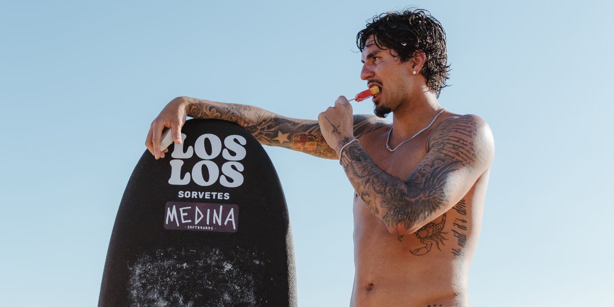 gabriel medina se torna embaixador da sorvetes los los
