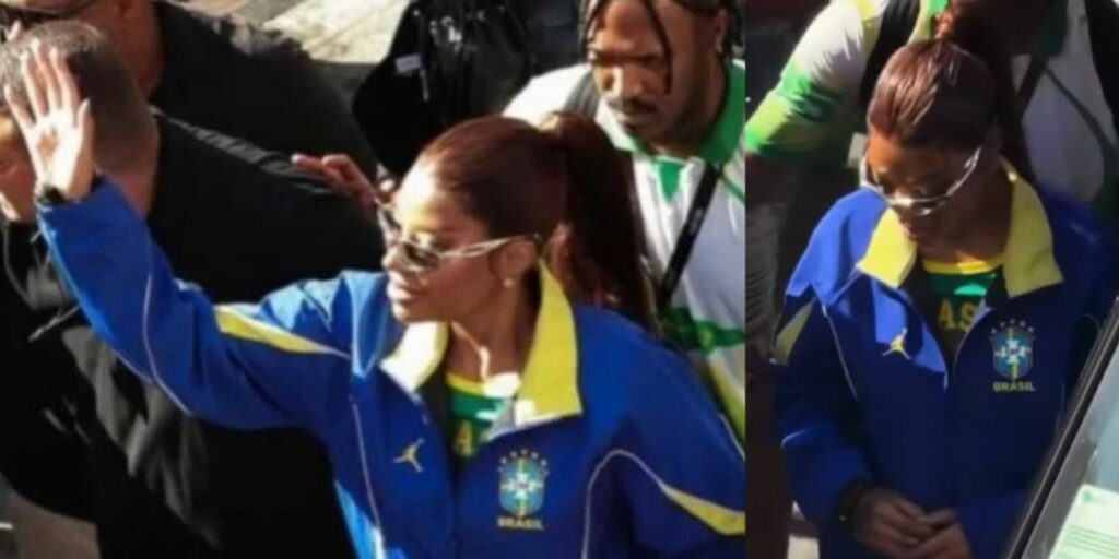 ludmilla vaza suposta jaqueta da seleção brasileira para a copa do mundo 2026