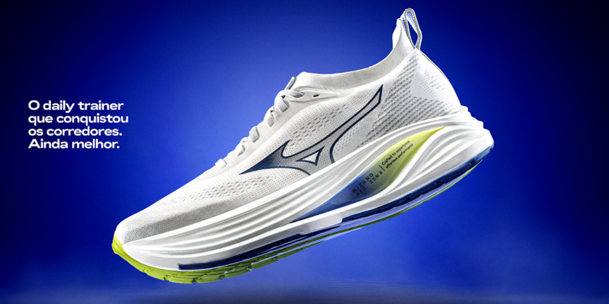 mizuno foca amortecimento e durabilidade no novo tênis neo zen 2