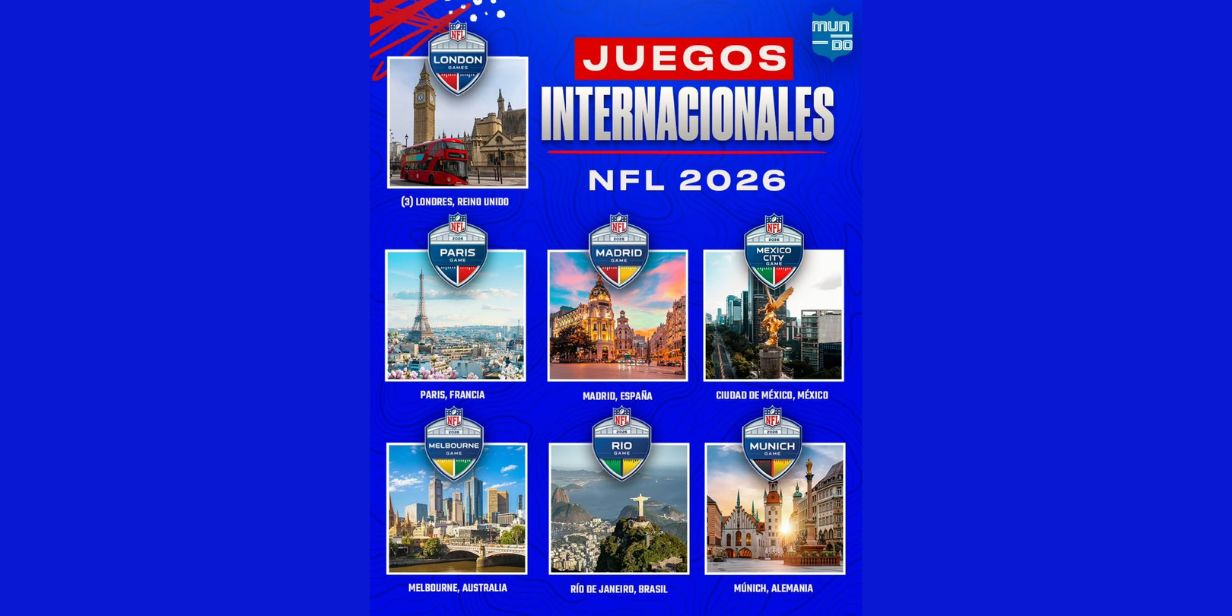 nfl estreará em paris e voltará ao méxico para temporada com 9 jogos internacionais em 2026
