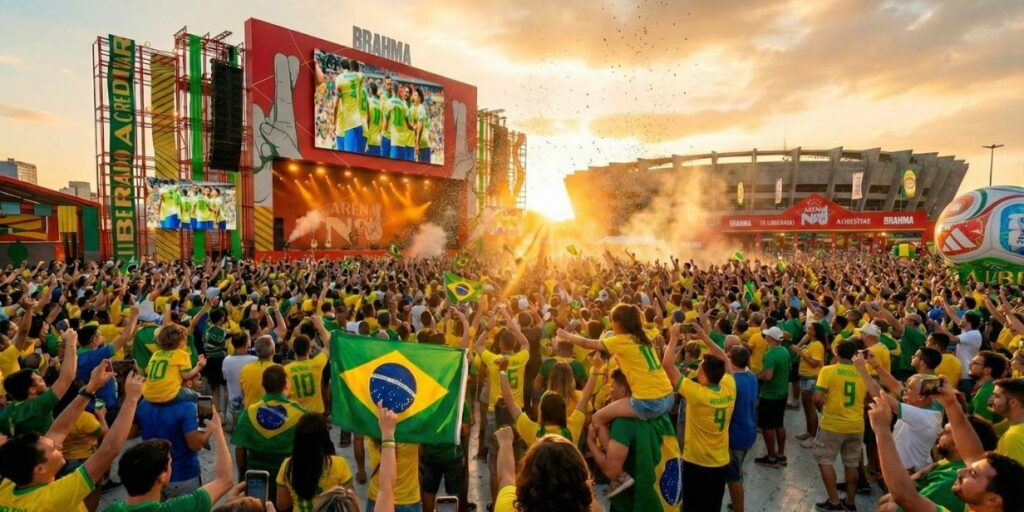 ambev lança arena nº1 para copa 2026 com objetivo de receber 600 mil pessoas em cinco capitais