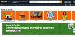 amazon brasil lança central da torcida para venda de produtos ligados ao futebol
