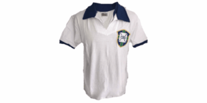 a evolução das camisas das seleções campeãs mundiais ao longo das copas do mundo: brasil