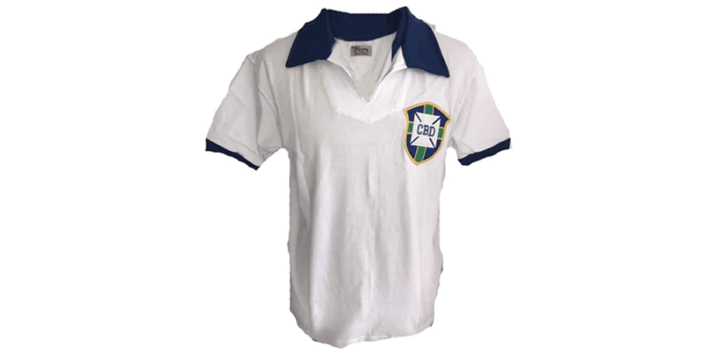 a evolução das camisas das seleções campeãs mundiais ao longo das copas do mundo: brasil