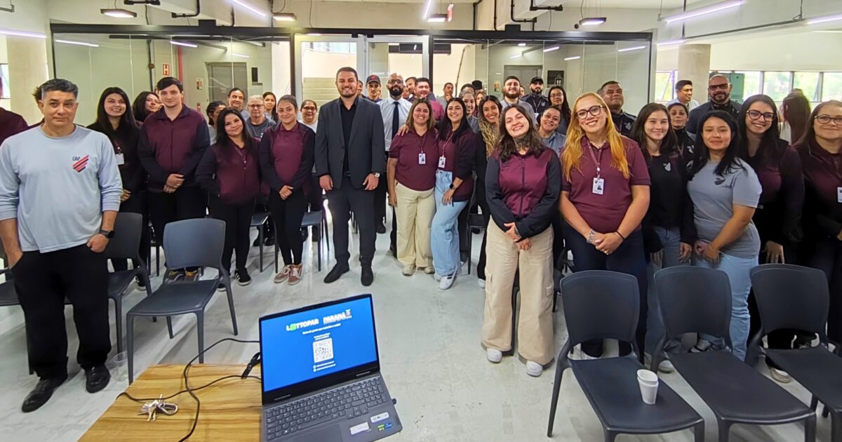 funcionários do athletico pr recebem treinamento de integridade esportiva promovida pela lottopar