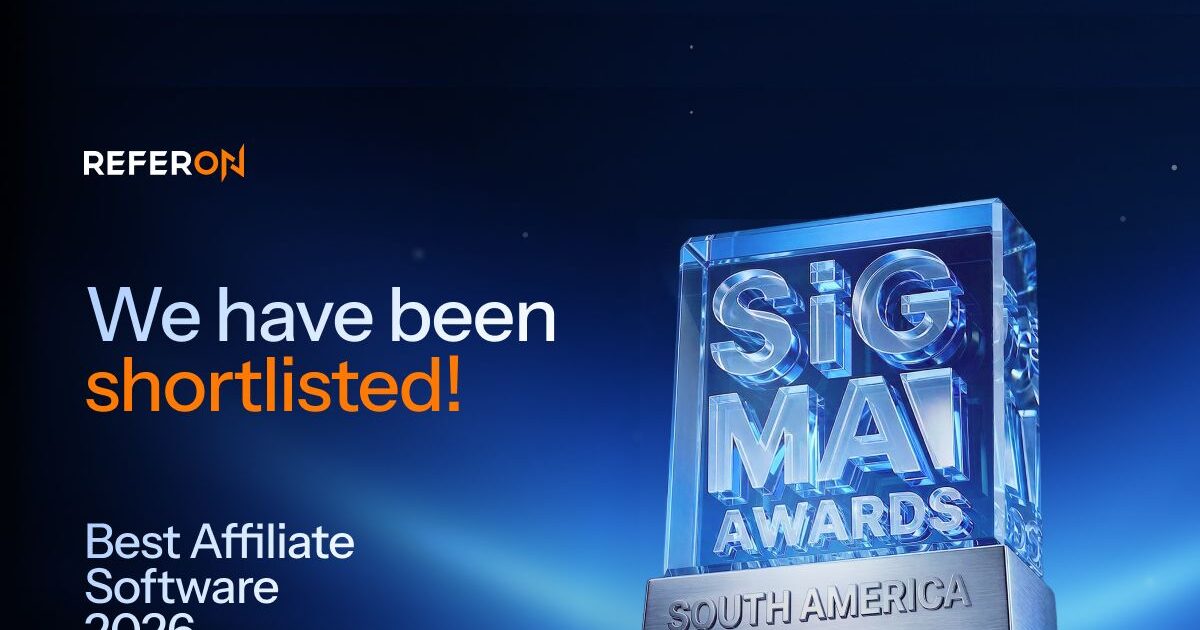 referon é indicada ao prêmio de “melhor software de afiliados 2026” no sigma awards south america