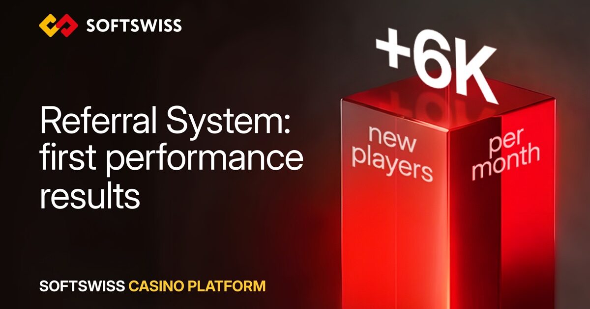 sistema de referência da softswiss atrai 6 mil novos jogadores em um mês