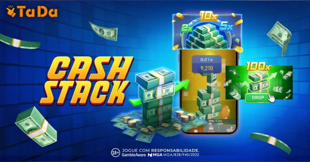 tada gaming lança no brasil o cash stack, novo crash game de ação em alta velocidade
