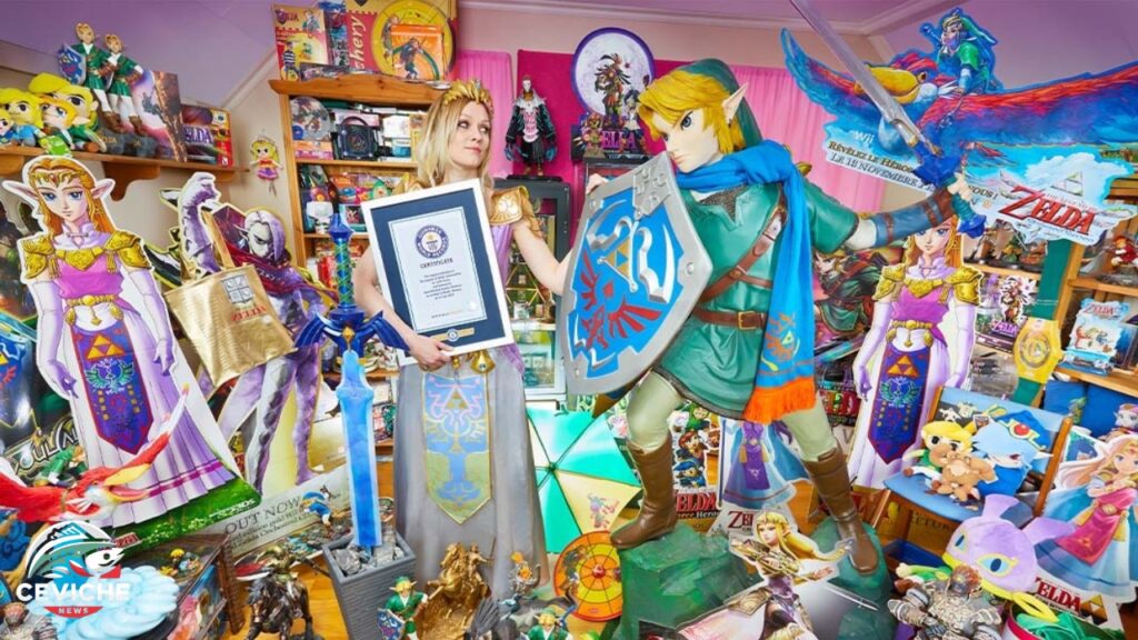 Una maestra rompe récord mundial con la colección de Zelda más grande: más de 4,000 piezas únicas