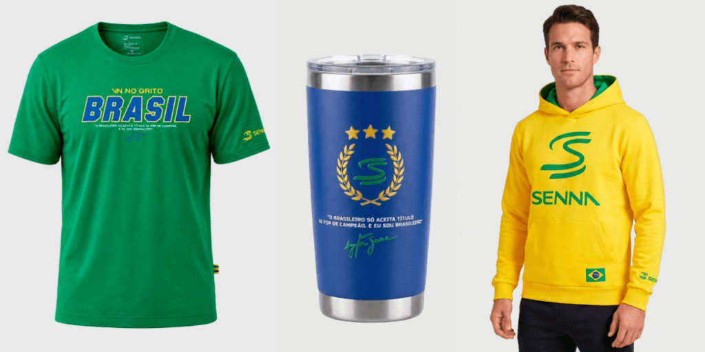 senna brands aproveita copa e lança coleção inspirada na conexão entre ayrton senna e seleção brasileira