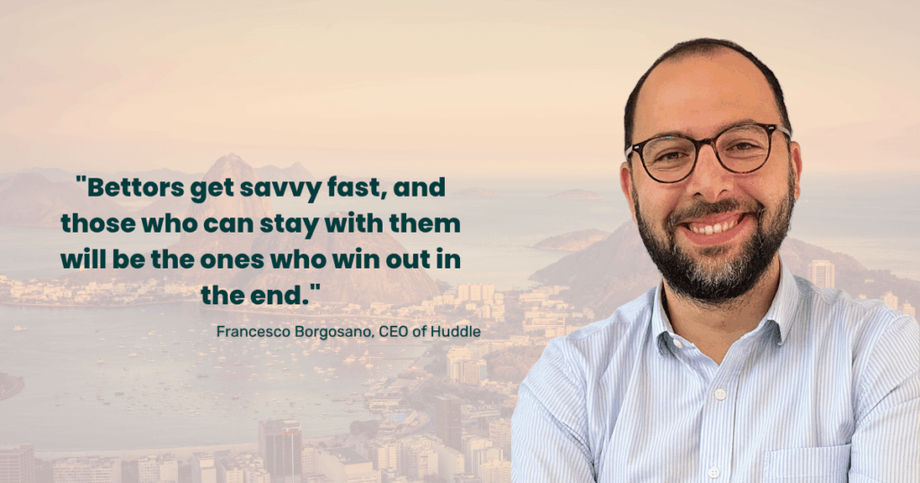 francesco borgosano, ceo da huddle: “para prosperar no brasil, as operadoras precisam elevar seus padrões de trading”