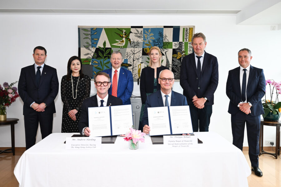 hong kong jockey club and deauville sign mou on equine sports development