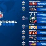 nfl divulga últimas equipes que disputarão jogos internacionais na temporada 2026/2027