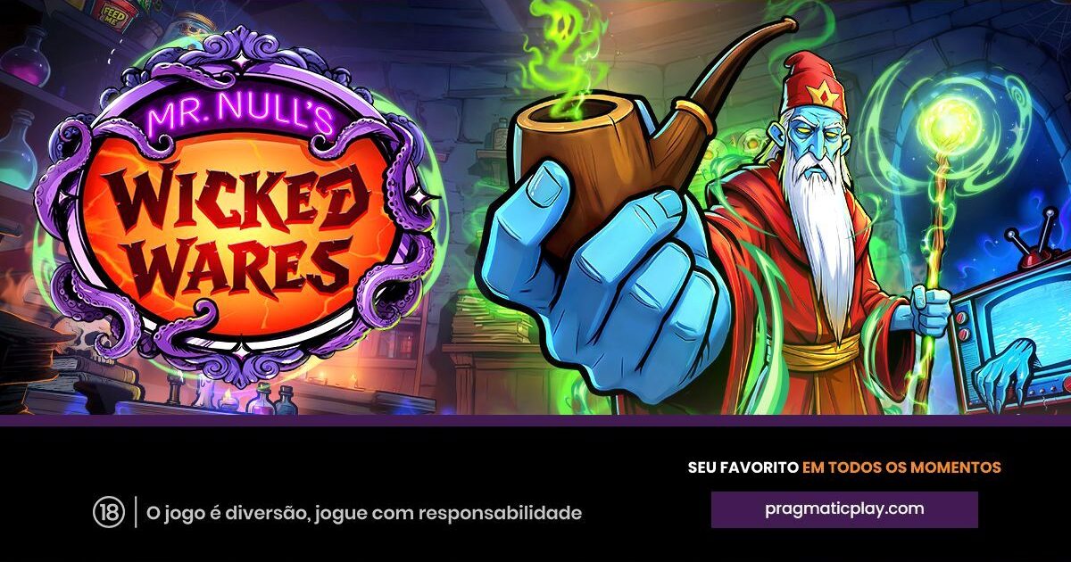 pragmatic play lança mr null’s wicked wares com potencial de até 5.000x