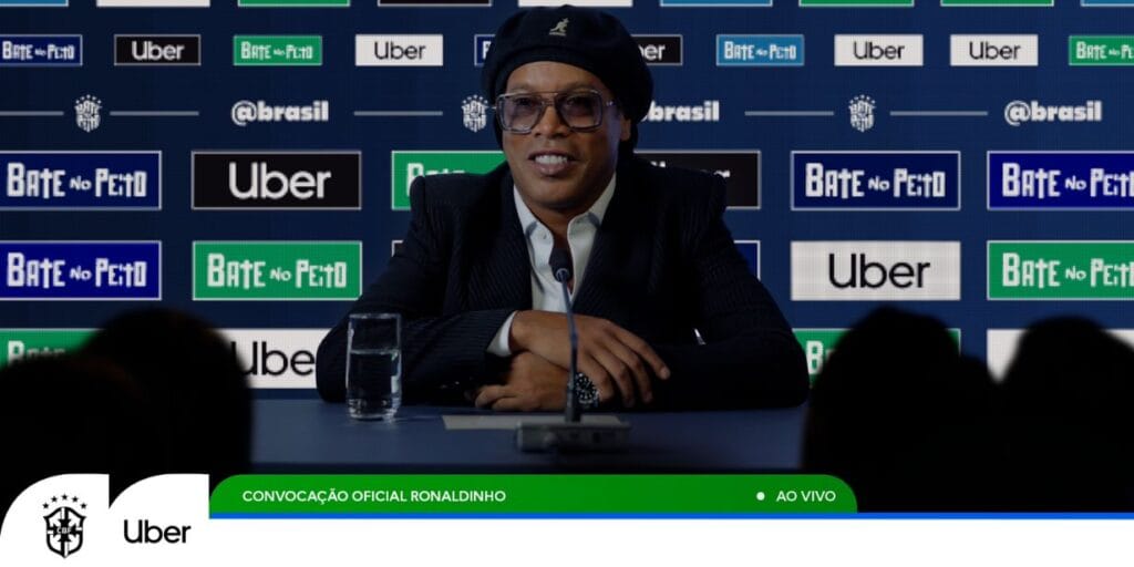 com carisma e magia, ronaldinho gaúcho vira peça central do marketing para copa do mundo 2026 