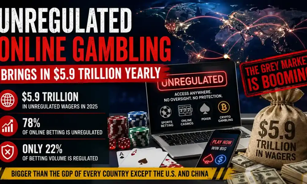 unregulated gambling is bigger than almost every economy on earth